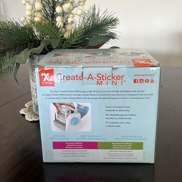 Xyron Create a Sticker,  Mini Sticker Maker, Paper Projects Permanent Adhesive - Picture 3 of 10